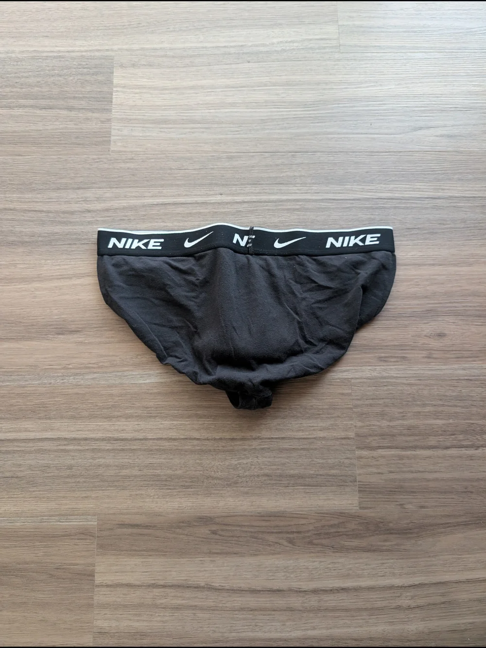 Nike Black Men's Briefs with White Logo Waistband